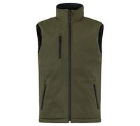 CliQue Mens Softshell Padded Gilet (M) (Fog Green)