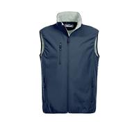Clique Men's Softshell Vest Gilet Outdoor, Blue (Dark Navy), XXXXX-Large (Size:5XL)