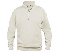 Clique - Men's Women's Unisex Basic Half Zip Half Zip Sweatshirt Polyester Soft Wash-resistant for Hiking, Hiking, Travel, Leisure (Khaki M), dark khaki