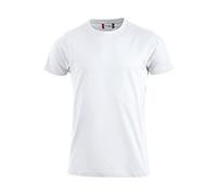 Clique Premium T-Shirt, Non-Shrinkable Premium Jersey Fabric. Reinforced Elastic Collar. Reinforced seams. Side seams, White, XXL