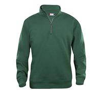 CliQue Unisex Basic Half Zip Sweatshirt - Bottle Green (M)