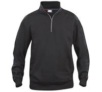 Clique Unisex Adult Basic Half Zip Sweatshirt (L) (Black)