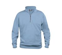 Clique Unisex Adult Basic Half Zip Sweatshirt (XS) (Light Blue)
