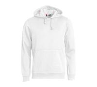 Clique Men's Basic Hoodie, White, Large