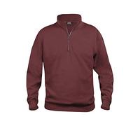 Clique Unisex Adult Basic Half Zip Sweatshirt (S) (Burgundy)