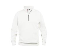 Clique Women's Basic Half Zip Sweatshirt in White | Size: 2XL Clique White 2XL