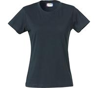Clique Women's Basic Tee Regular Fit Plain Crew Neck Short Sleeve T - Shirt, Blue (Dark Navy.), 6 (Manufacturer Size: X-Small)