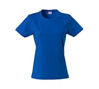 Clique Women's Basic Tee Regular Fit Plain Crew Neck Short Sleeve T - Shirt, Blue (Royal Blue.), 12 (Manufacturer Size: M)