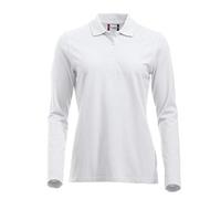 Clique Women's Classic Long Sleeved Marion Polo Shirt, White, 14 (Size: Large)
