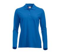Clique Women's Polo Shirt Marion Classic - Long Sleeve - Blue (Royalblue) - Size S UK