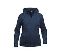 CliQue Women's Ladies Basic Full Zip Hoody Hoodie, Blue (Dark Navy ), L UK