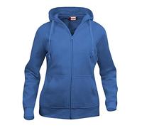 CliQue Women's Ladies Basic Full Zip Hoody Hoodie, Blue (Royal Blue ), XL UK