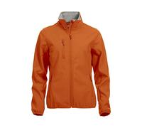 Clique Women's Ladies Basic Softshell Jacket Plain Turtleneck Long Sleeve Jacket, Orange (Red Blood Orange), 12 (Manufacturer Size: M)