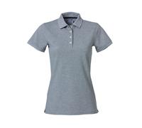 Clique Womens/Ladies Heavy Premium Melange Polo ShirtM Grey UB368