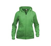 CliQue Womens/Ladies Plain Full Zip Hoodie (L) (Apple Green)