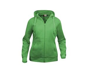 CliQue Womens/Ladies Plain Full Zip Hoodie (L) (Apple Green)