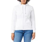 CliQue Women's Ladies Basic Full Zip Hoody Hoodie, White, L UK