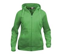 CliQue Women's Ladies Basic Full Zip Hoody Hoodie, Green (Apple Green ), XL UK