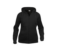 CliQue Womens/Ladies Plain Full Zip Hoodie (XS) (Black)