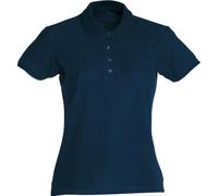 Clique Womens Ladies Short-Sleeved Turn Down Collar Polo Shirt, Dark Navy, L
