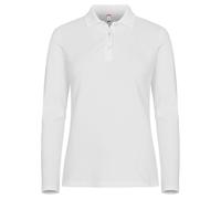 Clique Womens/Ladies Premium Stretch Long-Sleeved Polo Shirt / M White UB1176