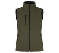 Clique Women's Softshell Panels Gilet in Green | Size: Medium Clique Green M