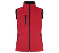 Clique Women's Padded Softshell Panels Gilet – Waterproof – XL Red