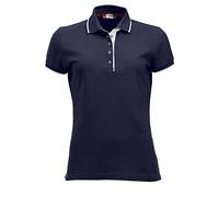 Clique Women's Seattle Ladies Polo Shirt, Blue (Dark Navy/White), 10 (Size: Medium)