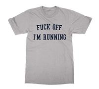Cliquewear Fuck Off I'm Running T-Shirt (Grey, L)