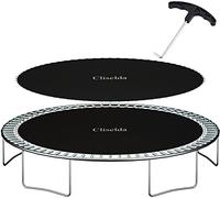 Cliselda 147" Trampoline Replacement Jumping Mat with Sping Tool, Fits 14 ft Round Trampoline Frame with 88 V-Hooks, Using 7" Springs
