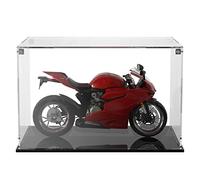 Cliselda Acrylic Display Case for Collectibles, Self-Assembly Clear Acrylic Box with Black Base, Display Box Dustproof Protection Showcase for Action Figures Toys (12x8x8 inch)