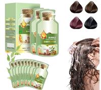 Clisole Natural Plant Hair Dye, New Botanical Bubble Hair Dye, Bubble Plant Hair Dye, Hair Dyeing Cream Natural Plant Hair Dye Shampoo, Plant Based Hair Dye Shampoo (Black)