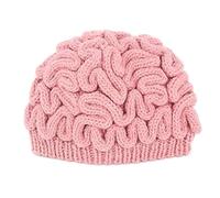 Clisole Unisex Handmade Knitted Brain Beanie Cap, Personality Adults Crochet Beanie, Halloween Cool Cerebrum Cap