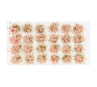CLISPEED 1 Box of Pink Plastic Simulated Grass Tufts for Sand Table and Model Train Railway, Realistic Decorative DIY Grass Cluster that Can be Cut Freely, for Scenic Model Building