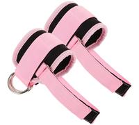 CLISPEED 1 Pair Adjustable Ankle Bind Straps for Cable Machine Gym Use, Comfortable Polyester Material with Double Buckle Design for Leg Strength Training and Resistance Workouts