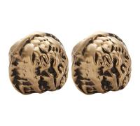 CLISPEED 1 Pair Brass Walnut Massage Balls Lightweight Hand Exercise Balls to Grip Strength for Office Workers and Seniors, Stylish Creative Design for Desktop and Tea Table Use