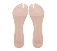 CLISPEED 1 Pair Cushion Insoles for Women Comfortable Sandals Foot Pads Anti-Slip Self-Adhesive Beige Artificial Leather Foam Shockproof Inserts for Sandals