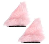CLISPEED 1 Pair Helmet Cat Ear Decoration Helmet Ornaments Plush Cat Ear Lightweight Cool Stylish Accessory to Stand from The Crowd