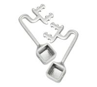 CLISPEED 1 Pair Metal Eye Glasses Nose Pad Holder Comfortable Glasses Replacement Spare Part for Spectacles with Silver Frame Support