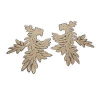CLISPEED 1 Pair of Golden Sequin Dress Appliques Sewing Patches, Easy to Use and Sew Pp Embroidery Accessories for Clothes and Skirt DIY Craft Decoration