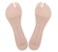 CLISPEED 1 Pair Self-Adhesive Beige Sandals Insoles Made of Artificial Leather and Foam, Shockproof and Anti-Slip Foot Cushions for Comfortable Sandal Wear