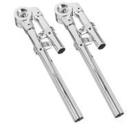 CLISPEED 1 Pair Sturdy Silver Drum Stand Lightweight Suspension Bracket for Percussion Instruments Reliable Performance Display Hardware for Concerts Sessions