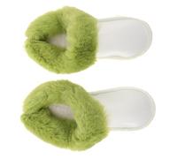 CLISPEED 1 Pair Thermal Shoe Liners Plush Boot Inserts Tailored for Hole Shoes Breathable and Warm Material, for Winter Outdoor Adventures and Snow Activities Light Green