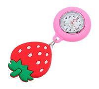 CLISPEED 1 PC Cartoon Nurse Watch Stretchable Luminous Design Durable Silicone for Nurses Doctors Cute Strawberry Style for Personal Fashion