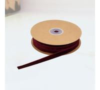 CLISPEED 1 Roll of 1cm Width Plush Fabric Wrapping Ribbon for DIY Supplies and Decorative Use, Elegant Non-Elastic Flocking Ribbon Band Suitable for Necklace and Headwear in Holiday