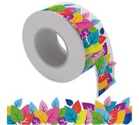 CLISPEED 1 Roll Pvc Self-adhesive Bulletin Board Border Sticker for Blackboard and Desk, Assorted Color, Can Be Trimmed and Layered, Convenient to Use for Scrapbooking and Craft Projects