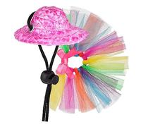 CLISPEED 1 Set Bearded Dragon Costume Accessories Tutu Skirt Witch Hat for Lizards for Halloween Cosplay Lightweight Durable Small Pet Outfit for Reptiles