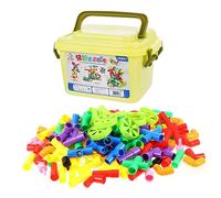 CLISPEED 1 Set Creative Water Building Blocks Plastic Educational for Fun DIY Construction Blocks for Enhances Cognitive Skills and Hands Ability Random Design Random Color