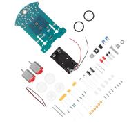 CLISPEED 1 Set DIY Smart Car Soldering Kit Educational Science for Fun Stem Experiment Project Build Your Own Robot Car Safe and Reliable Materials for Young Random Color