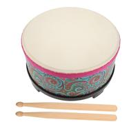 CLISPEED 1 Set Floor Drum: Flower Design Orff Floor Drum Preschool Rhythm Toy For Kids - Toddlers Percussion Musical Instrument For Indoor Outdoor Activities